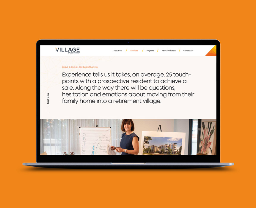 website-development-for-village-sale-agency