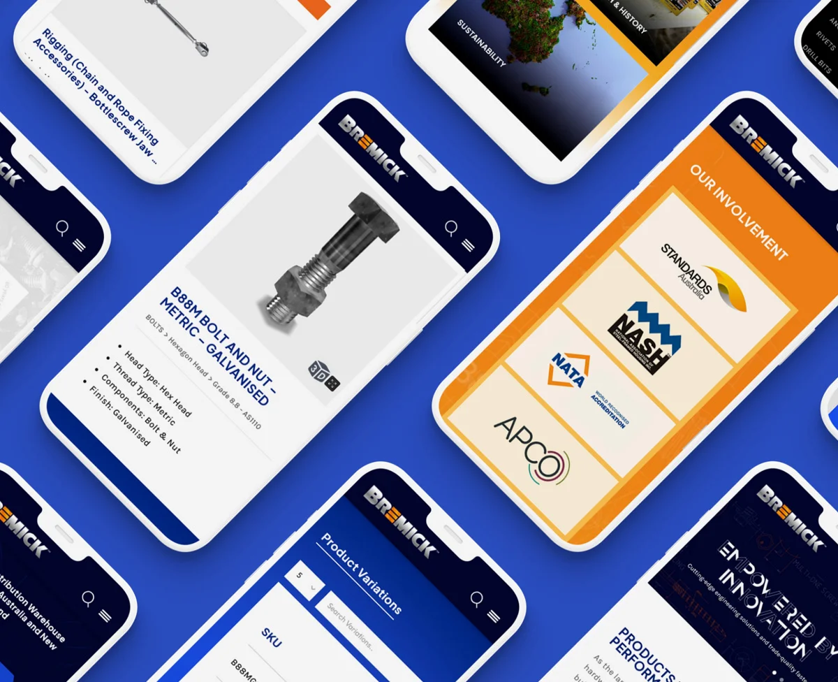 Bremick website development
