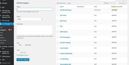  wp list manager
