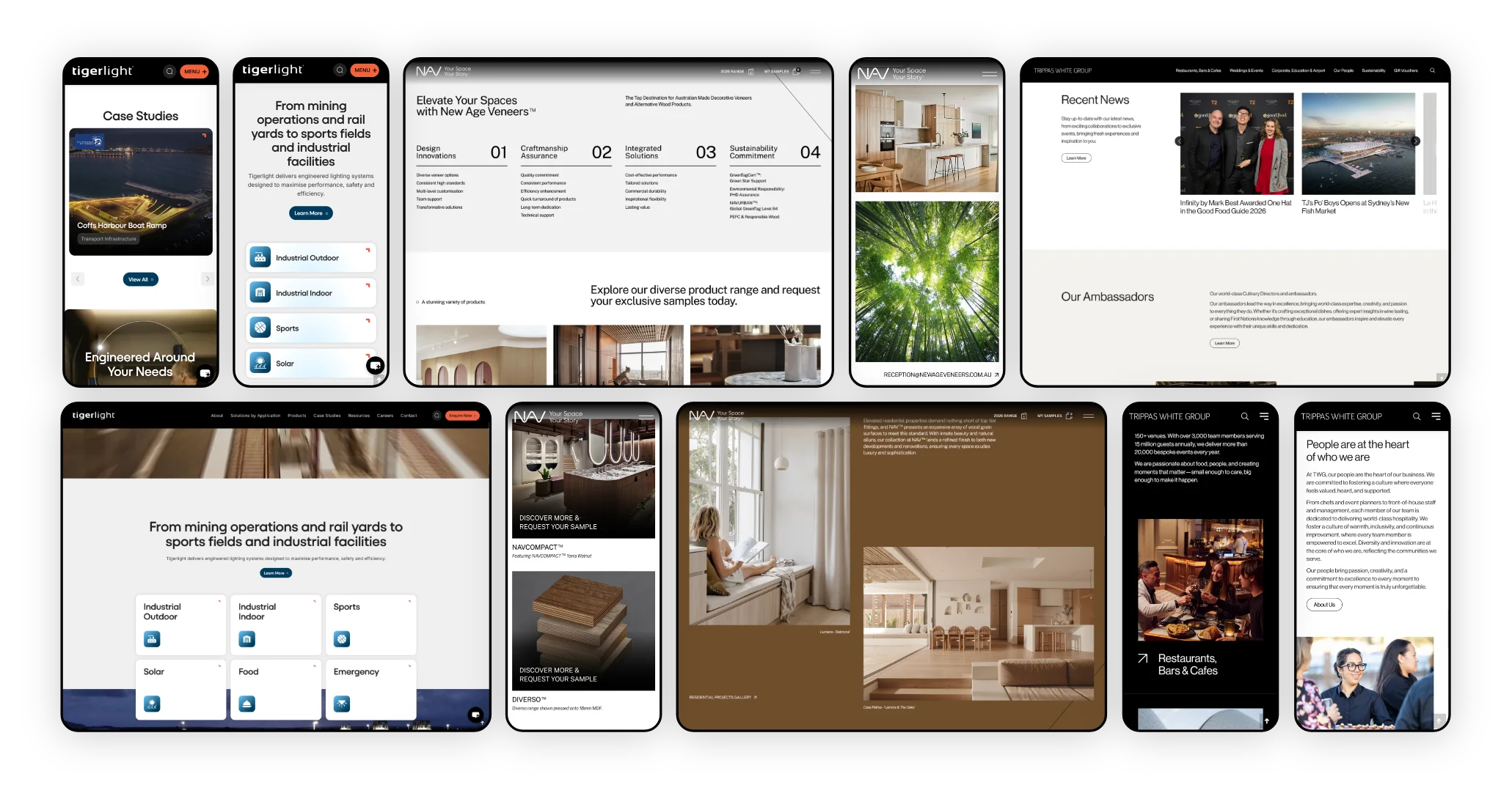 Custom website design projects by Designpluz