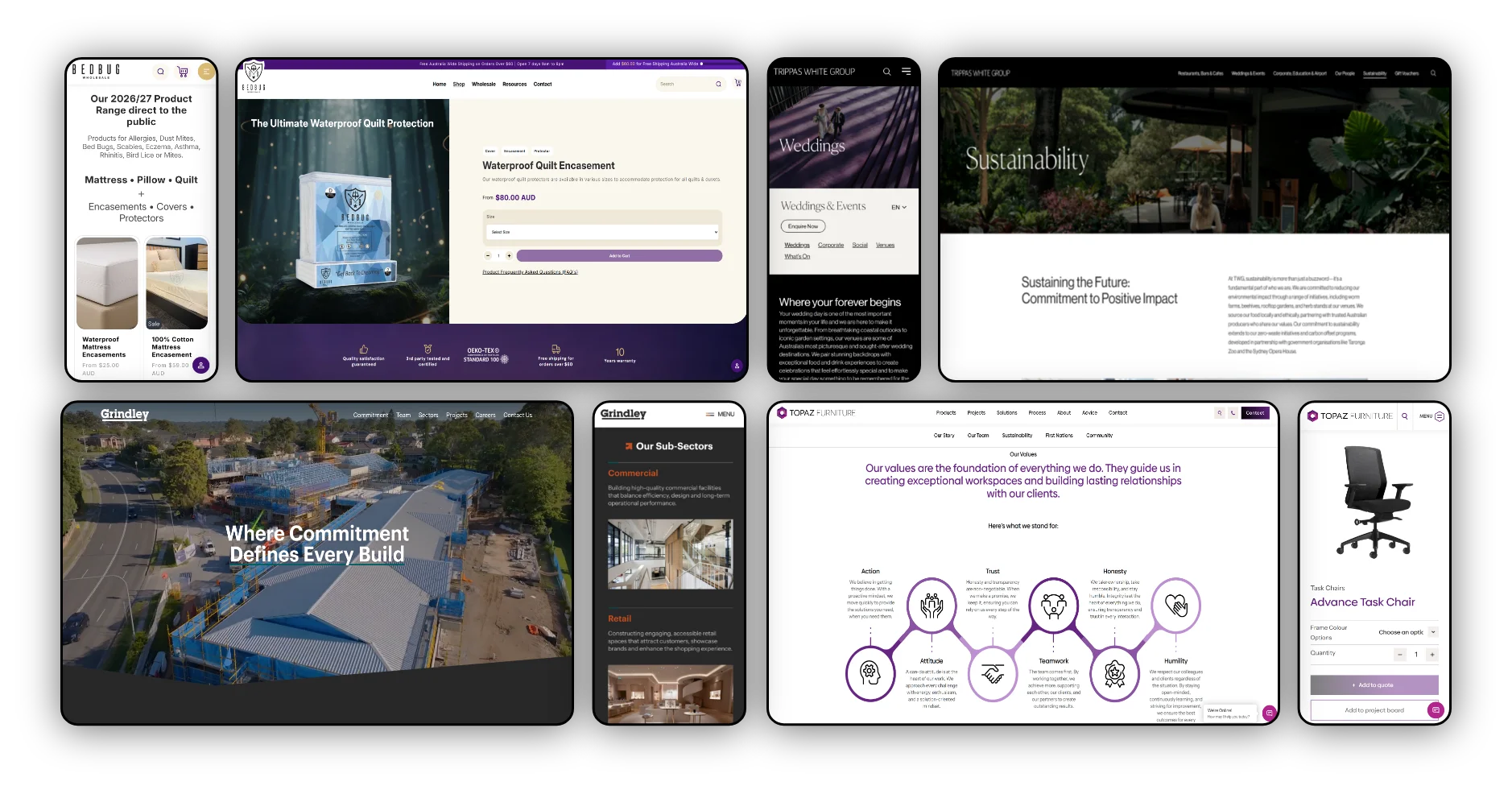 website and eCommerce projects by Designpluz